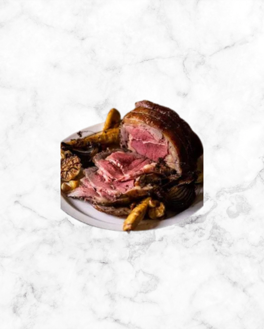 Pasture-fed beef sirloin rolled £49.99/kilo