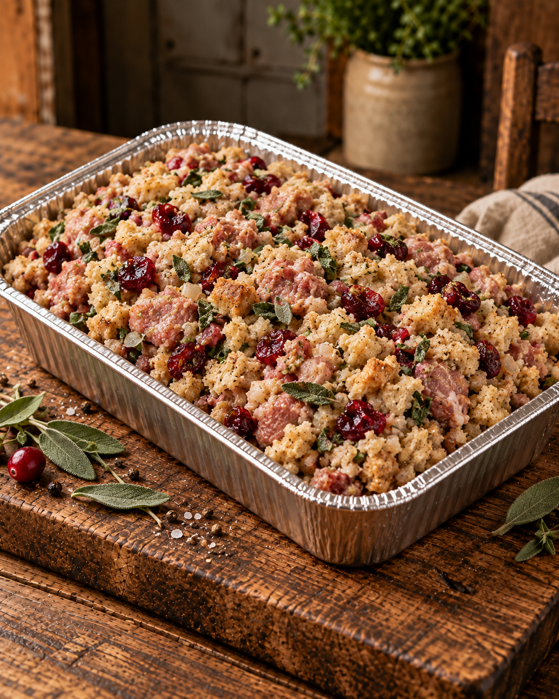 Stuffing tray - pork, cranberry and sage (1kg)